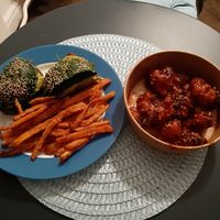 Burger and KFC at Veganda in Warsaw