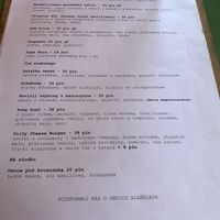 summer 2022 menu   at Veganda in Warsaw