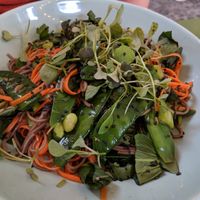 Soba noodle salad at Veganda in Warsaw