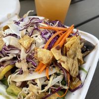 Asian Bowl curry (Vegan) + Ginger Lemonade   at Al Natural Bistro in Isabela