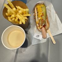Coffee, Fries and vegan hot dog  at IKEA in Spreitenbach