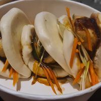 Vegan 'crispy tofu' bao buns at Umai Mi in Newcastle Upon Tyne