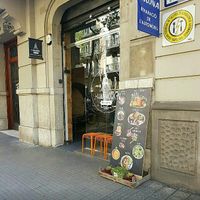 from the outside at Hammock Juice Station in Barcelona
