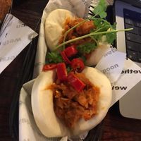 BBQ Jackfruit Bao Buns (vegan)  at The Admiral Byng in Potters Bar