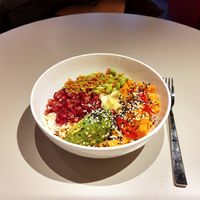 Sweet potato poke at Hitzberger - Bahnhof Hardbrücke in Zurich