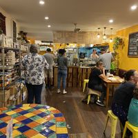 Welcoming interior  at Za'atar in Bellingen