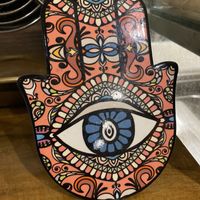 Hamsa decor at Za'atar in Bellingen