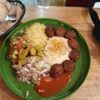 Falafel plate at Za'atar in Bellingen