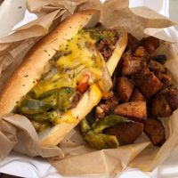 Cheesesteak at VegOut in Bethlehem