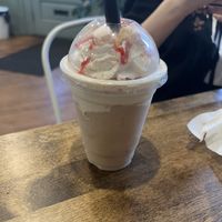Strawberry cheesecake milkshake   at VegOut in Bethlehem
