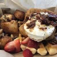 Chikn ‘n Waffles  at VegOut in Bethlehem