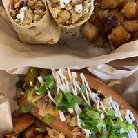 Cheesesteak and wrap. 12/10 for both  at VegOut in Bethlehem