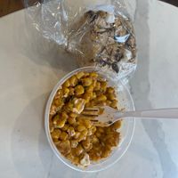 Street corn and rice crispy treats   at VegOut in Bethlehem