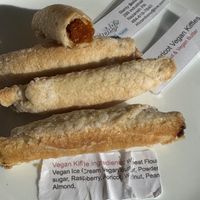 Kiffles also from stehly’s (on the counter) VERY sweet. And why don’t they say what the ice cream ingredients are? Bizarre.  at VegOut in Bethlehem