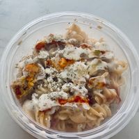 GF Buffalo pasta salad  at VegOut in Bethlehem