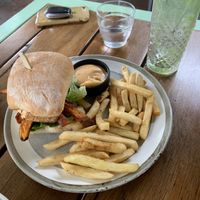 Spiced tofu burger - amazing! at 63 Degrees in Geelong West