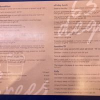 August 2025 menu  at 63 Degrees in Geelong West