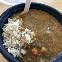 Korma veg curry - yum at Oliver's Real Food in Lithgow