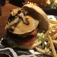 Breakfast burger  at Annie's at the Courtyard in Worcester