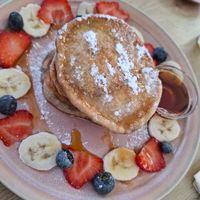 Vegan pancakes at Coffeelicious Bakery in Dordrecht