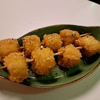 Baked bananas at Vegan Village in Hannover