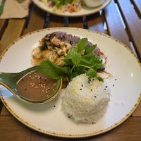 VN9 Xao Xa Ot mit veganem "Ente" at Vegan Village in Hannover