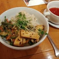 Dinner is served! at The Plant Cafe Organic - Marina Cafe in San Francisco