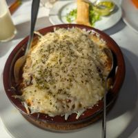 Vegan lasagna at Govindas in Tenerife