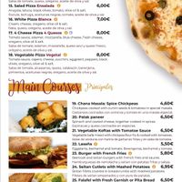 Pizzas & Main Courses at Govindas in Tenerife