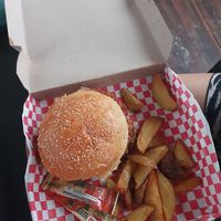 Burger - vegetarian not vegan at Sierra Bonita in Palomino