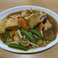 Trio Mushroom Tofu and Veg   at Happy Sambodi Vege Restaurant in Kuala Lumpur