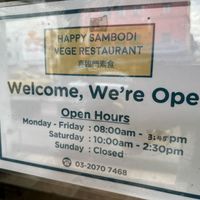   at Happy Sambodi Vege Restaurant in Kuala Lumpur