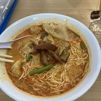 Spicy noodles   at Happy Sambodi Vege Restaurant in Kuala Lumpur