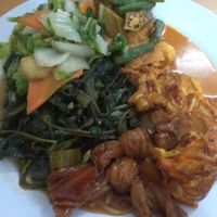 All mixed at Happy Sambodi Vege Restaurant in Kuala Lumpur