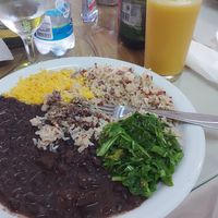 Feijoada and maracuja juice at Casa da Pamonha in Manaus