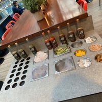 Sauces at Barburrito in West London