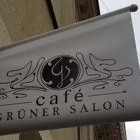 Sign at Grüner Salon in Vienna