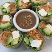 Friendly rolls, added on avocado - yummy!  at Loving Hut in Phoenix