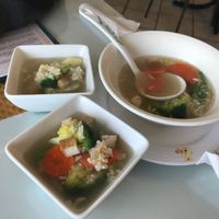 Sizzling rice soup at Loving Hut in Phoenix