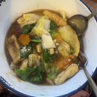 Rad Na Mee Krob with tofu and flat noodles  at Zaap Thai Street Food in Leeds