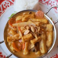 Fried tofu main can't remember the particular name at Zaap Thai Street Food in Leeds