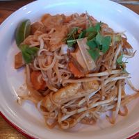 Pad Thai with Plant based chicken & tofu at Zaap Thai Street Food in Nottingham