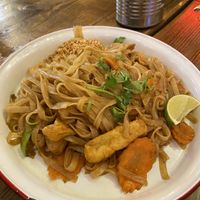 Pad thai  at Zaap Thai Street Food in Nottingham