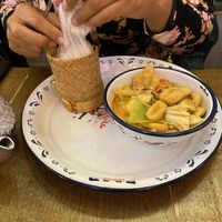 Tofu massaman option of Jasmine or sticky rice  at Zaap Thai Street Food in Nottingham
