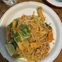Vegan pad thai  at Zaap Thai Street Food in Nottingham
