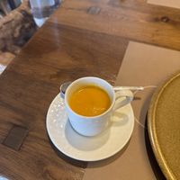 Vegetable soup as an appetizer   at Peskesi in Crete