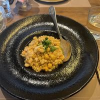 Chickpeas and bean salad   at Peskesi in Crete