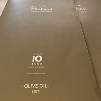 Olive oil tasting menu  at Peskesi in Crete