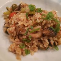 Vegetable risotto at Peskesi in Crete