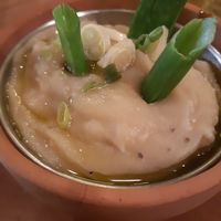 Fava bean dip at Peskesi in Crete